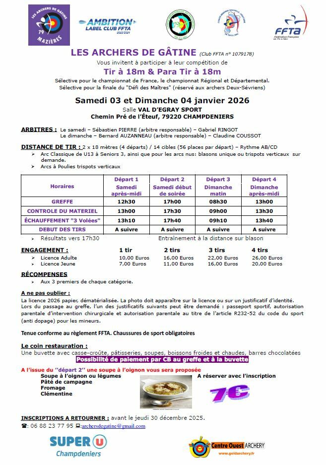 2 x 18m 3 - 4 janvier 2026 Mazière en Gâtine