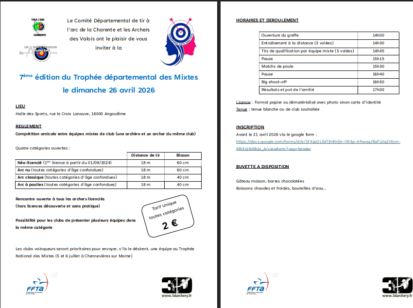 Trophée des Mixtes Angoulême