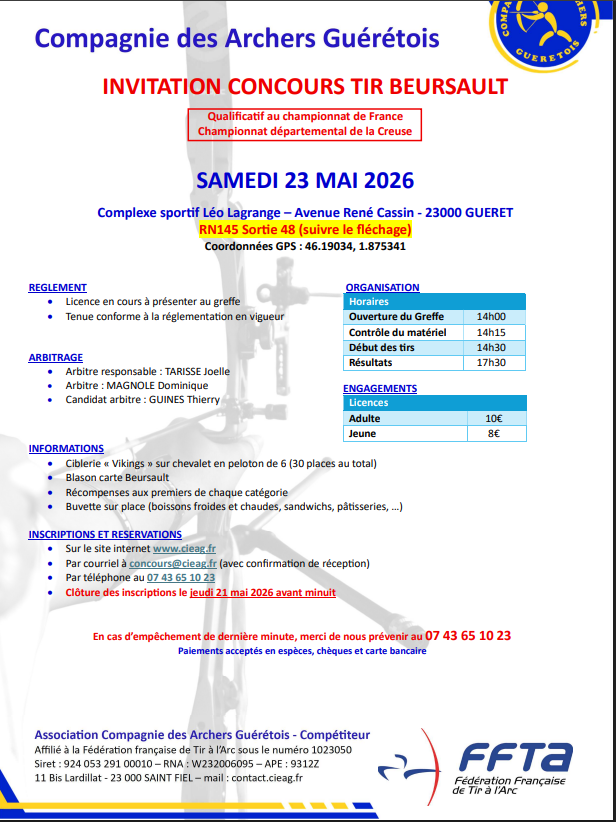 Tir Beursault Guérets